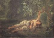 Eugene Delacroix The Death of Ophelia (mk05) oil
